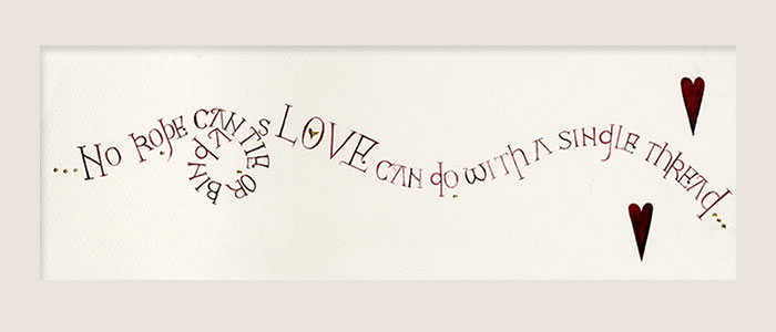 My Bounty Is Boundlessa  Calligraphy art print by Tess Cooling